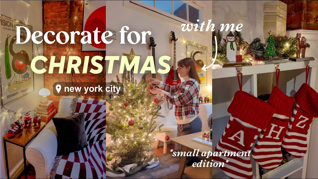 УКРАШАЮ МОЮ КВАРТИРУ В НЬЮ-ЙОРКЕ К РОЖДЕСТВУ ✨🎄❄️ как максимально эффективно использовать небольш...