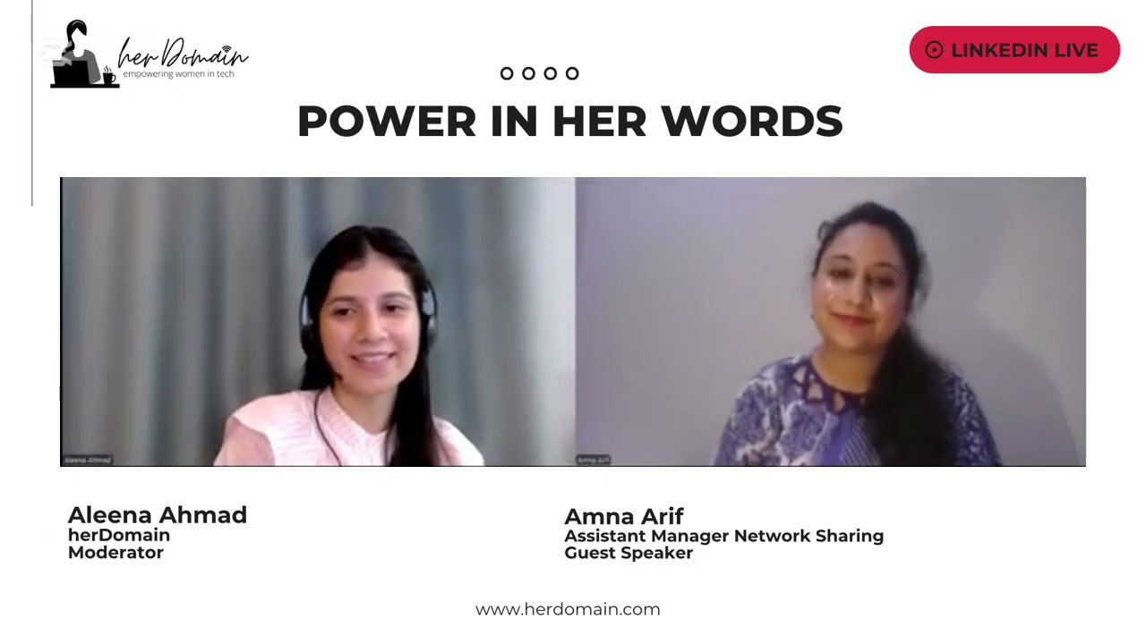 HerDomain | Power in her words with Amna Arif and Aleena Ahmad [Ep 6]