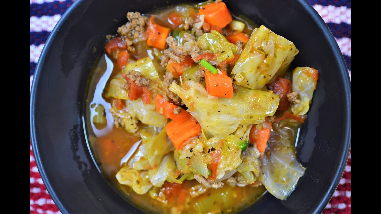 Instant Pot Ground Beef and Cabbage Soup | Low-Carb | Keto-Friendly