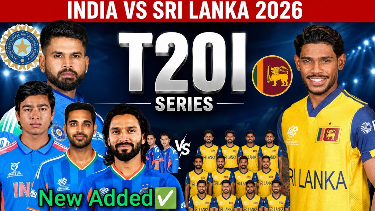 India vs Sri Lanka T20I Series 2026 🔥 Full Schedule | IND vs SL | 3 T20I Matches