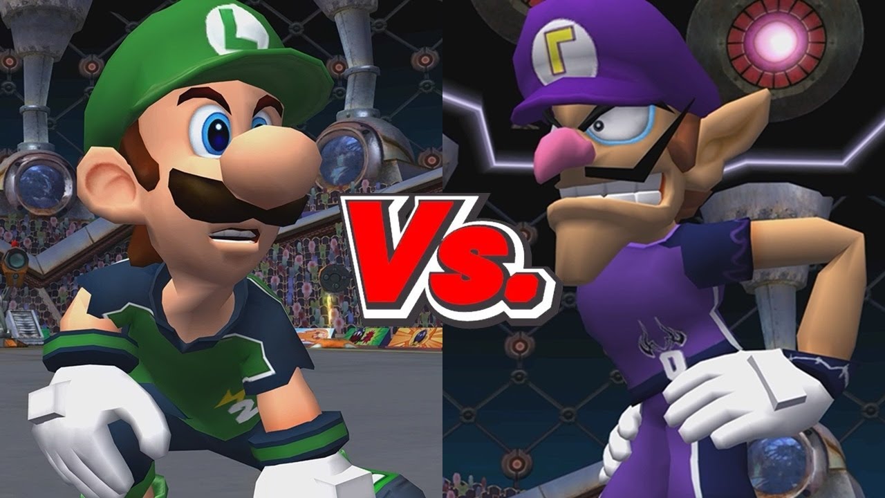 Super Mario Strikers - Luigi/Toad Vs. Waluigi/Toad