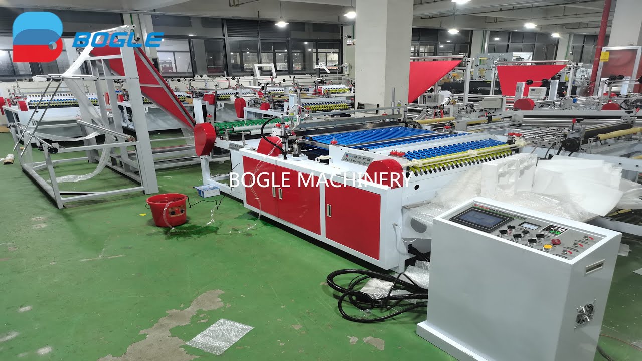 Air Bubble Bag Side Sealing Cutting Film Bubble Bag Making Machine
