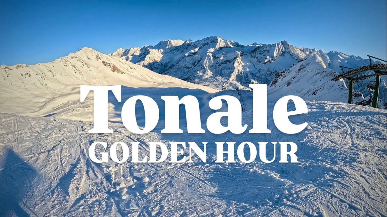 Ultima pista al Tonale alla goldie ⛷️🤍⛷️