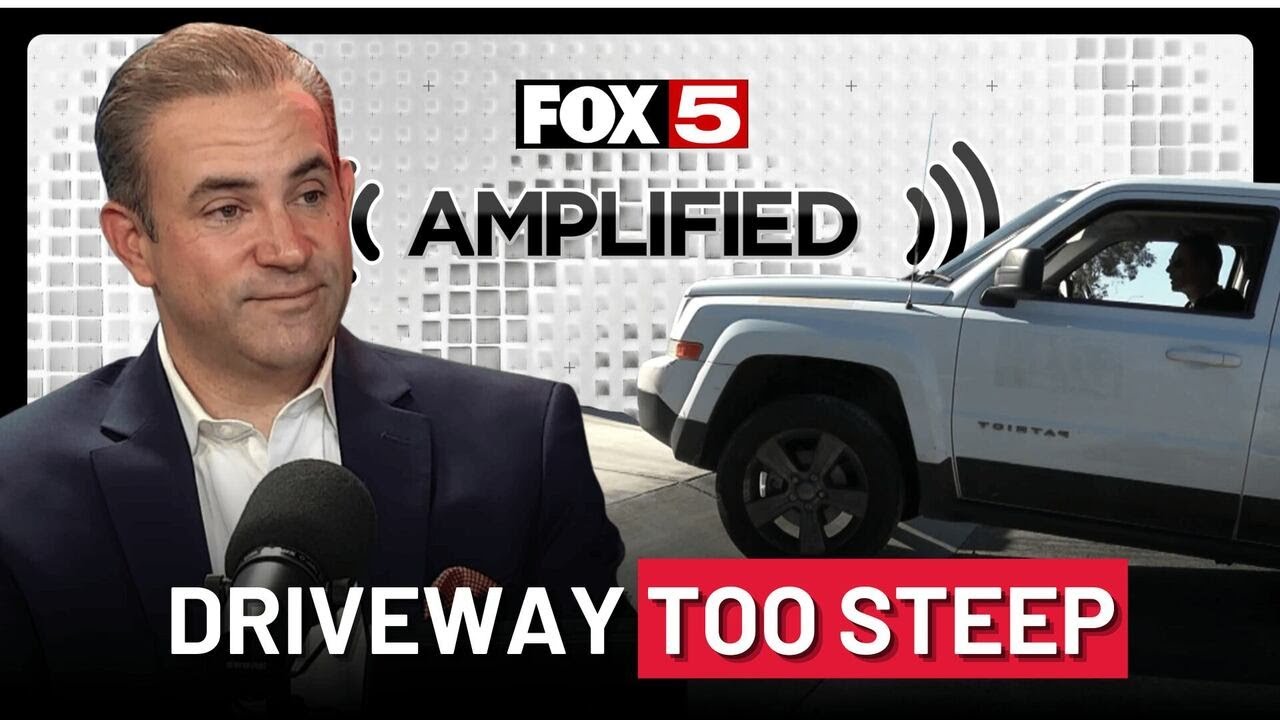 AMPLIFIED: Homeowner says driveway is ‘too steep,’ unable to get cars in or out