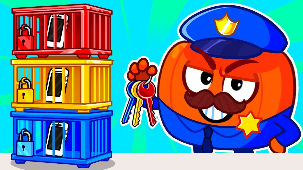 Mobile Phone Jail Adventure | Kids Learn Good Habits | Best Kids Cartoon | Smart Keys! PP Tales