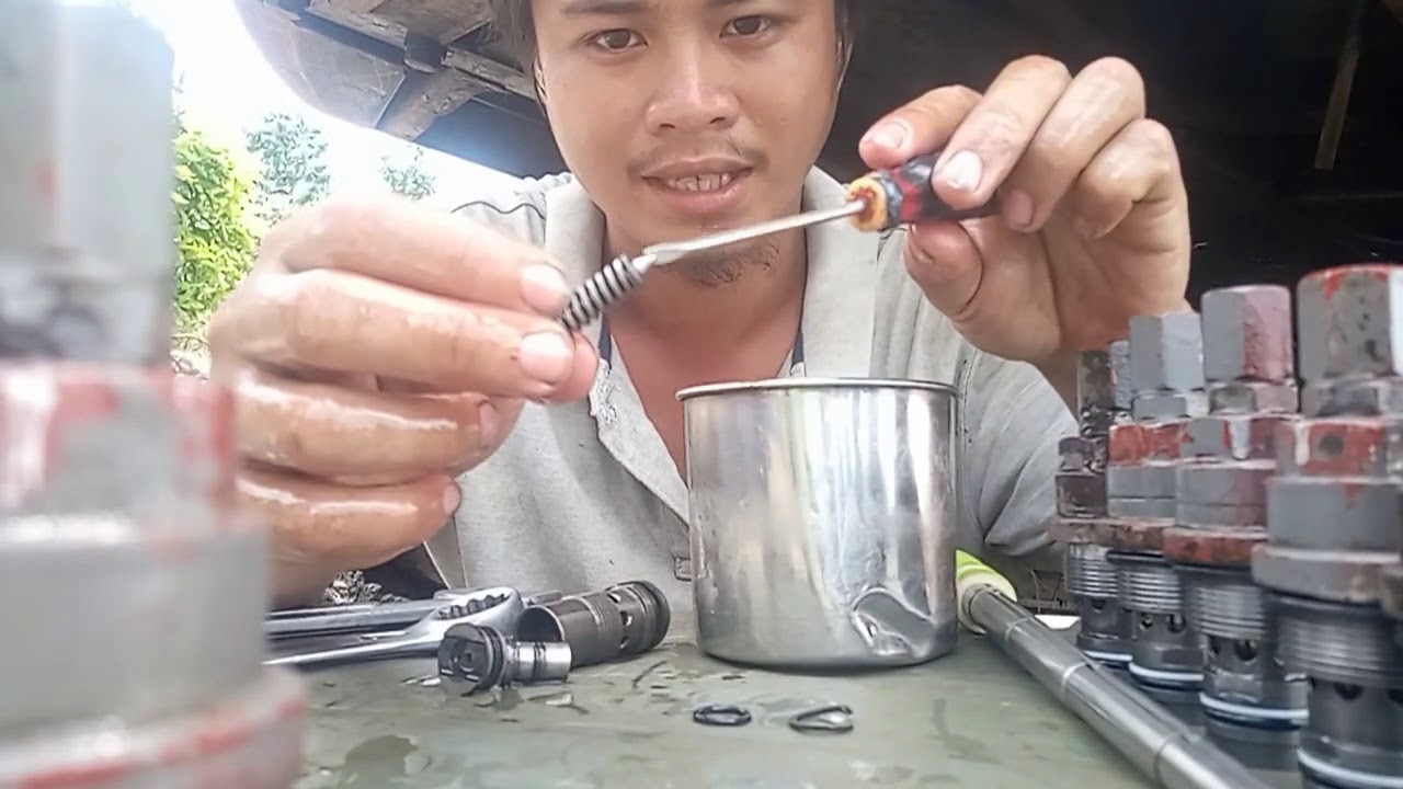 Main relief valve excavator service