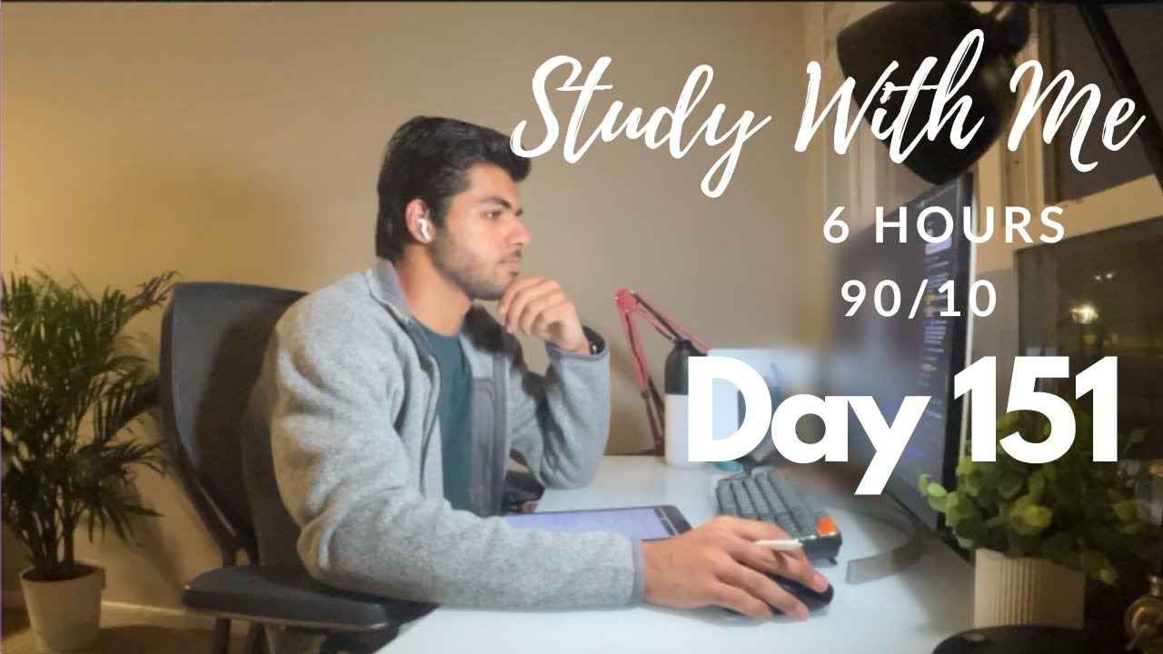 6 Hour Live Study With Me|Medical Student|90/10 Pomodoro 🍅| Rain Sounds🌧️|Day 151