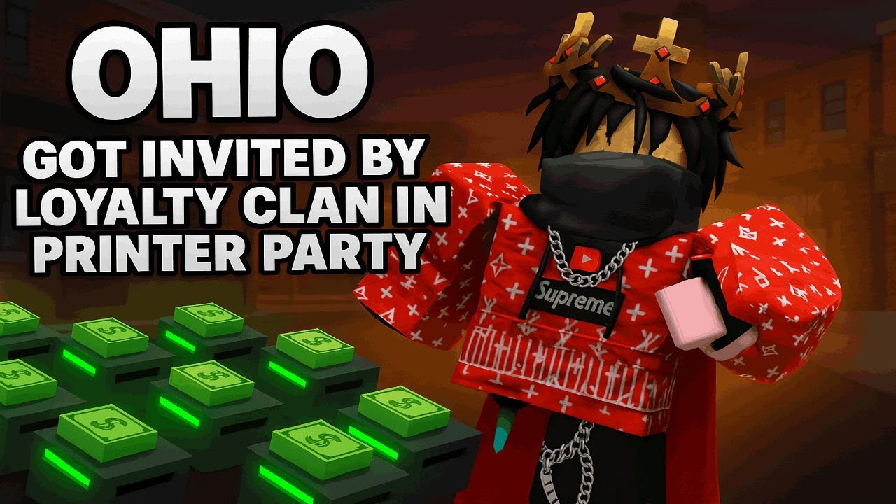 GOT INVITED TO LOYALTY CLAN BY LUCKY IN PRINTER PARTY IN ROBLOX OHIO #roblox #robloxohio
