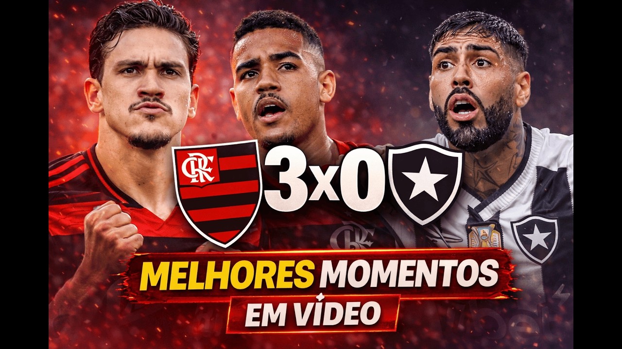 MELHORES MOMENTOS DE BOTAFOGO E FLAMENGO! BRASILEIRÃO 2026