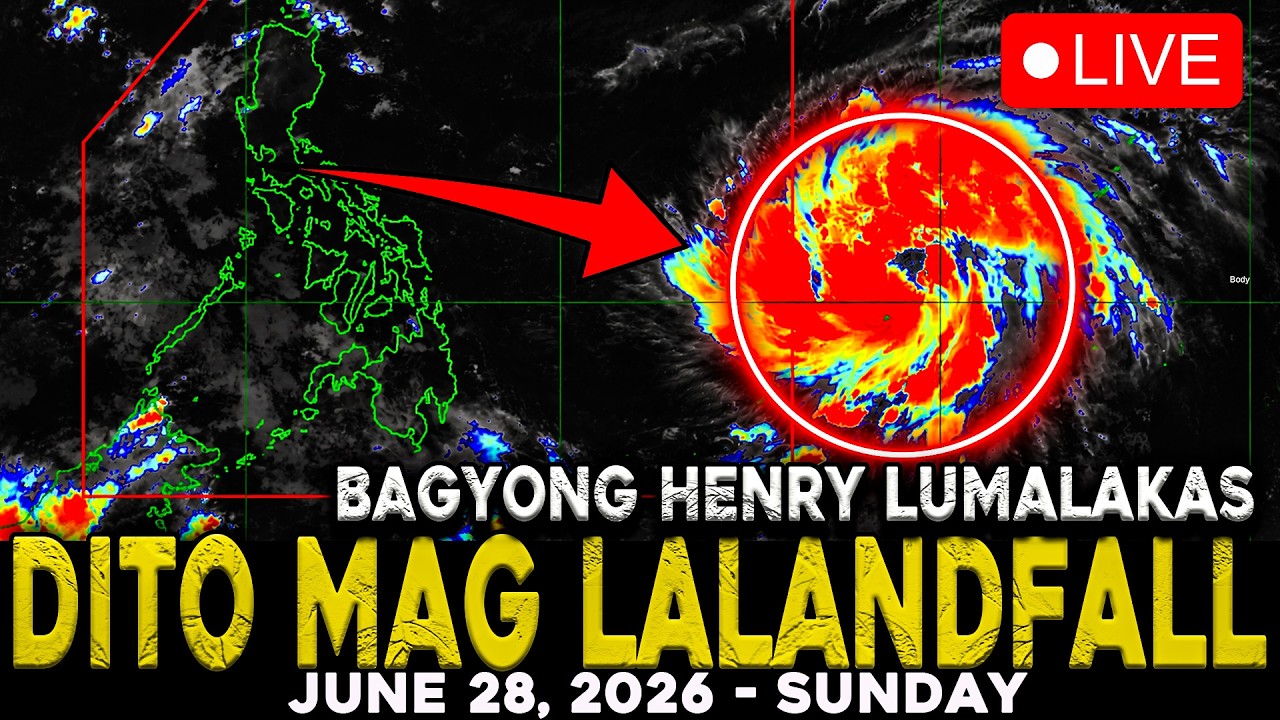 JUNE 28 2026 | POSIBLENG BAGYONG HENRY  TATAWID NA SA KALUPAAN, INAASAHANG PAGLAKAS DITO MANGYAYARI!