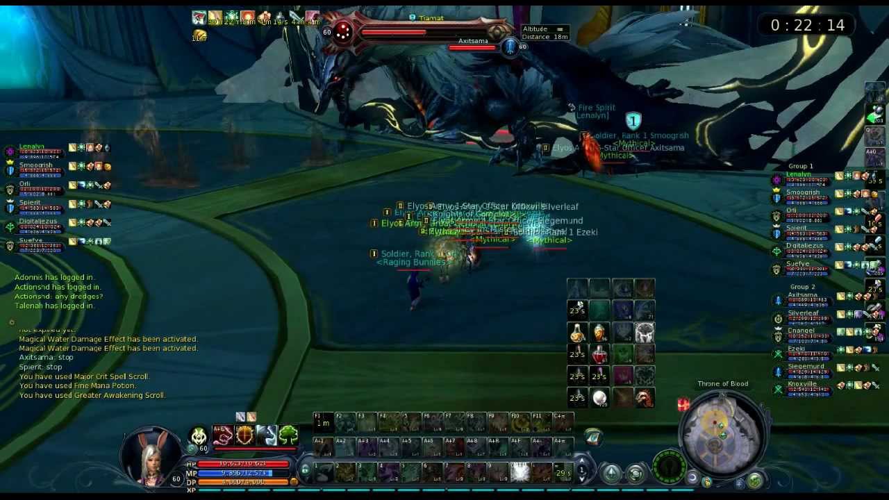 Aion 3.5 Dragon Lord's Refuge Tiamat Fight (SM perspective)