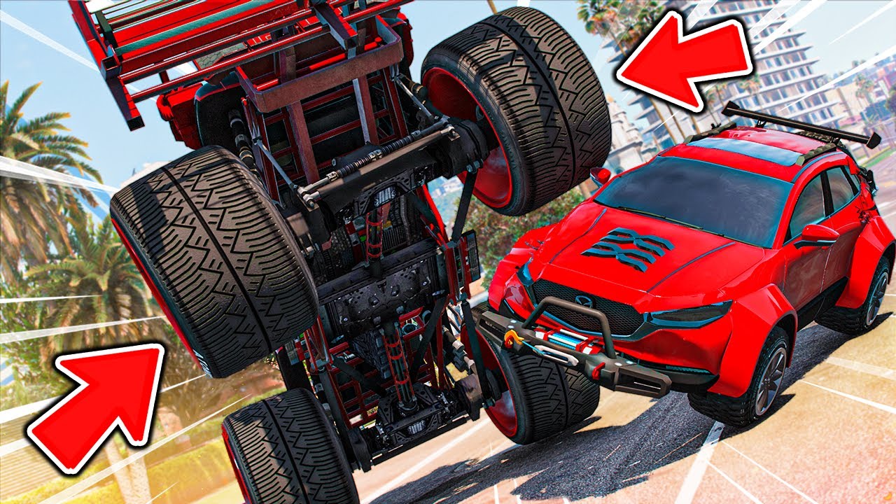 GTA V #5 ( عصابة السباقات ) : السيارة المدمرة دمرة سيارتي