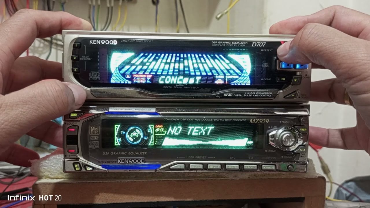Kenwood MZ929 and D707 (DSP Equaliser)