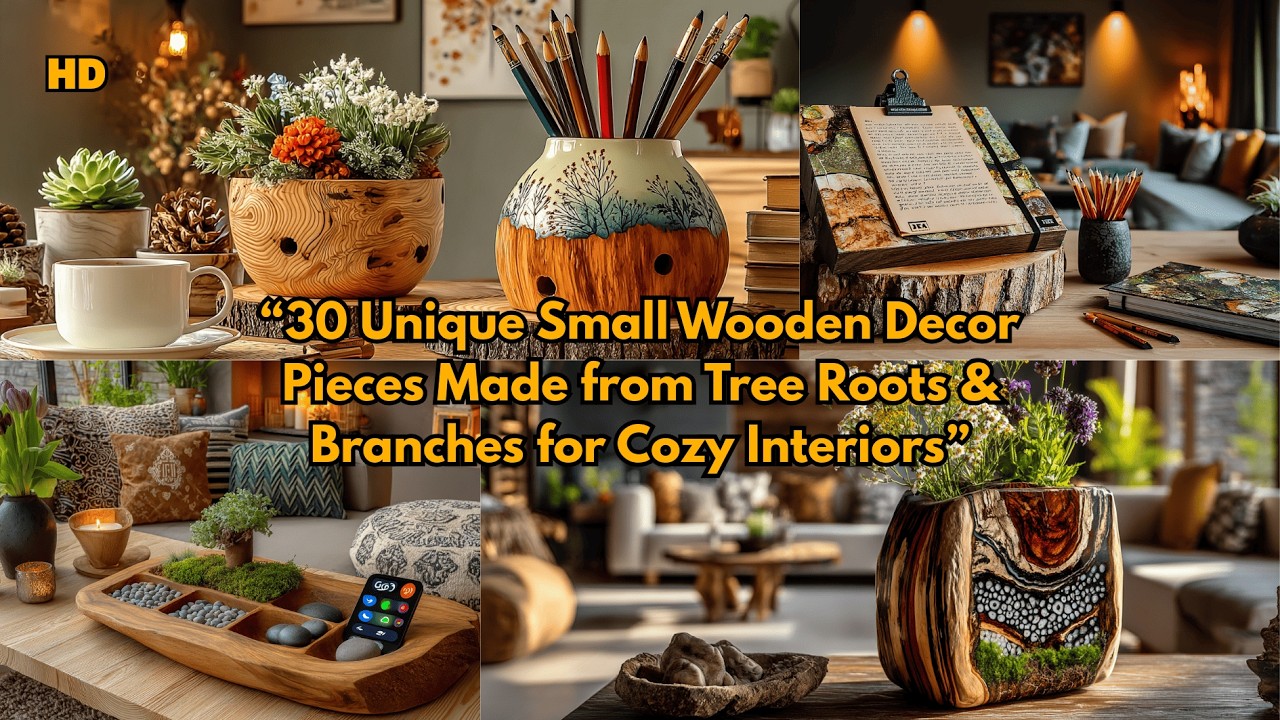 30 Stunning Small Wooden Decor Ideas from Tree Roots & Branches for Cozy Nature-Inspired Interiors