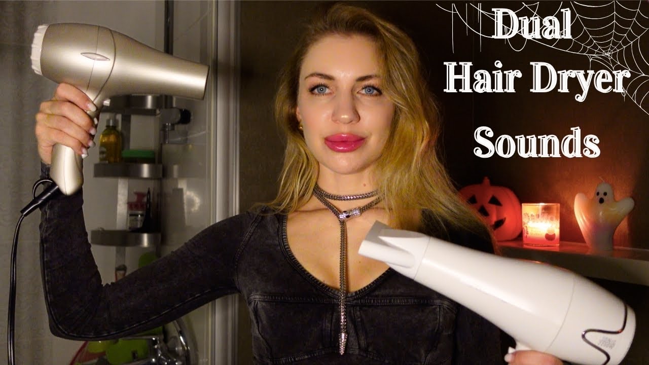 Hair Dryer ASMR (2 at Once) – Soothing White Noise for Tingles & Calm