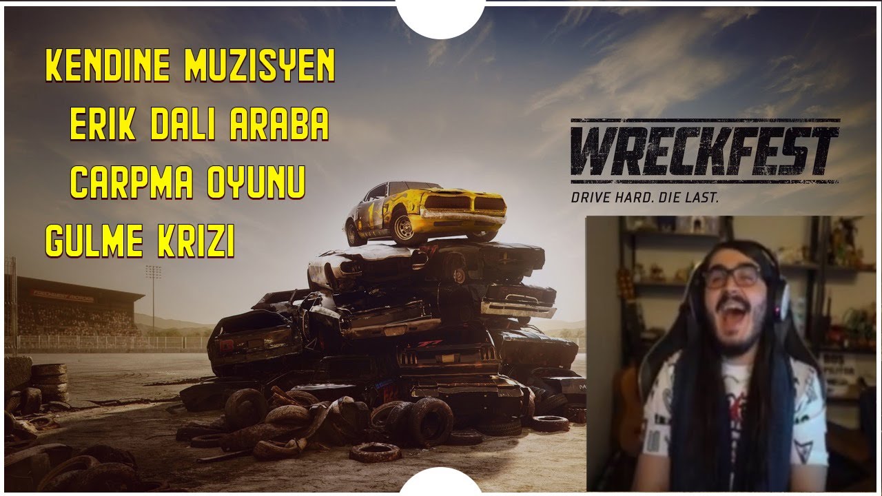 Kendine Müzisyen Erik Dalı İle Araba Çarpma Oyunu Wreckfest Oynuyor Gülme Krizine Girdiler