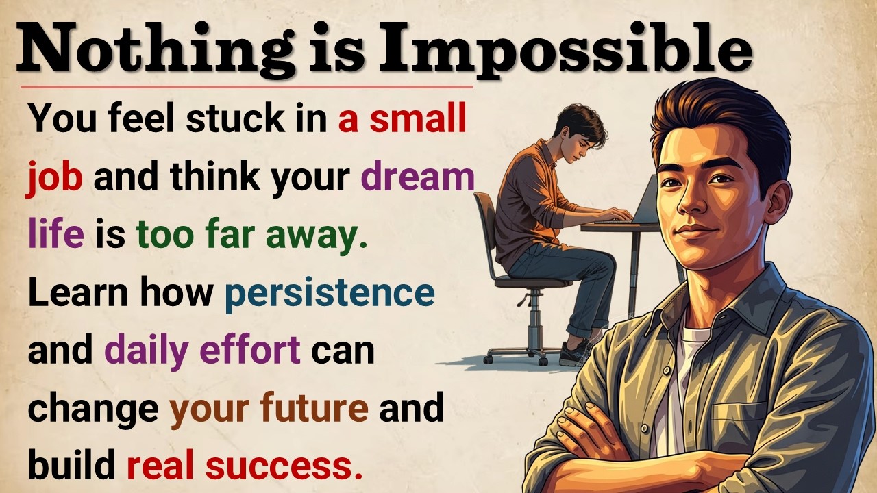 Nothing Is Impossible 🔥 || Graded Reader || Improve Your English Fluency ✅