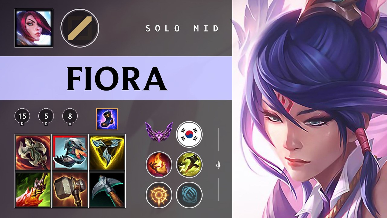 Fiora Mid vs Galio - KR Master Patch 26.05