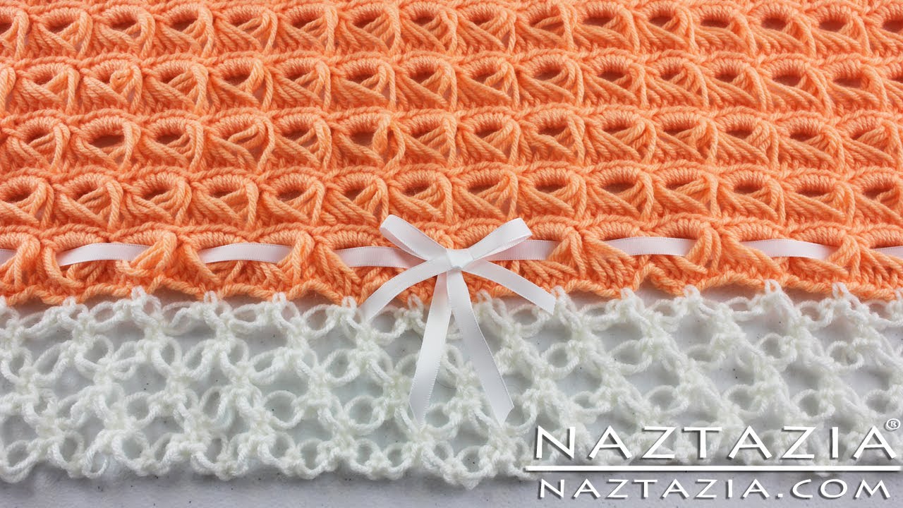 HOW to CROCHET BROOMSTICK LACE BLANKET - DIY Tutorial for Afghan Throw with Solomon's Knot