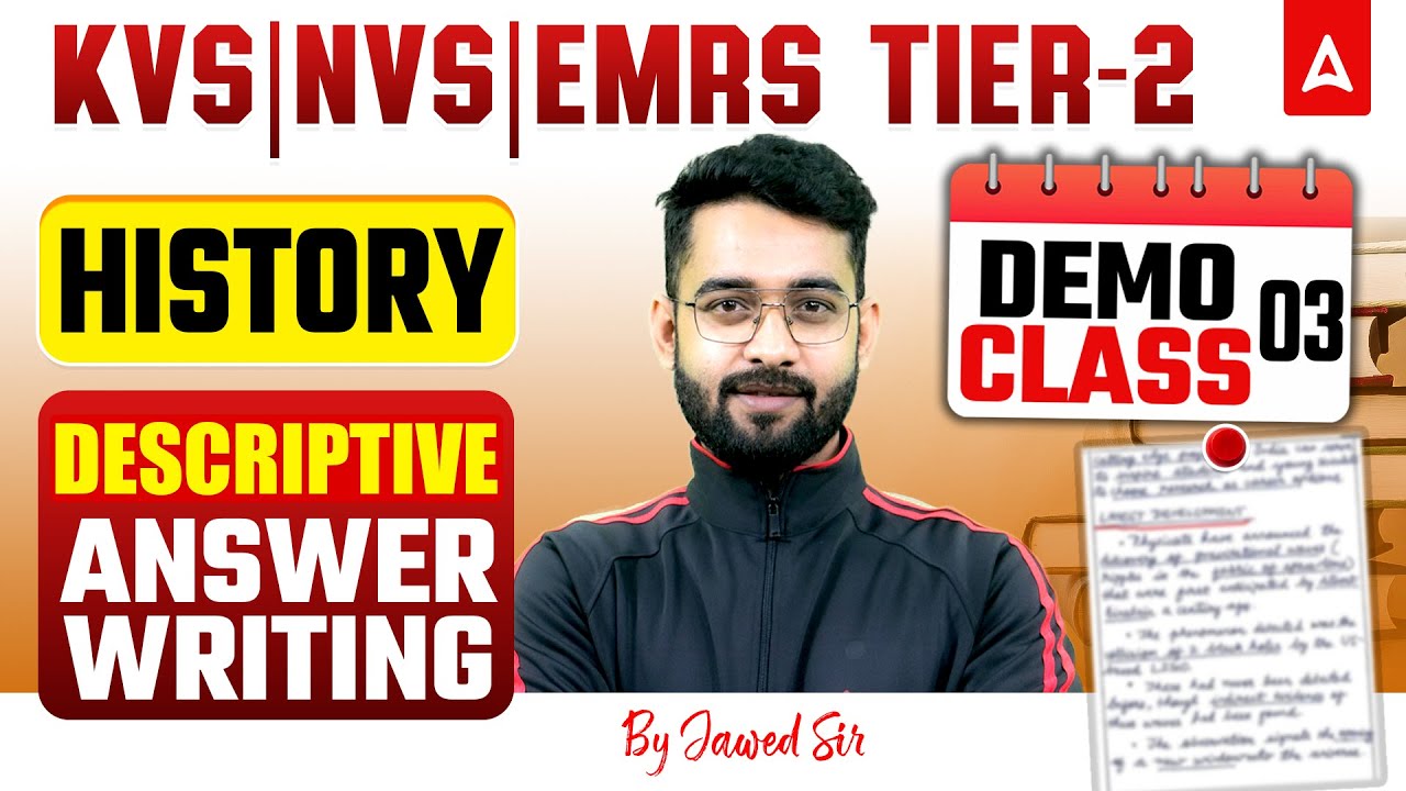 KVS/NVS Tier2 History Class | KVS TGT/PRT/PGT History | EMRS History Answer Writing By Jawed Sir