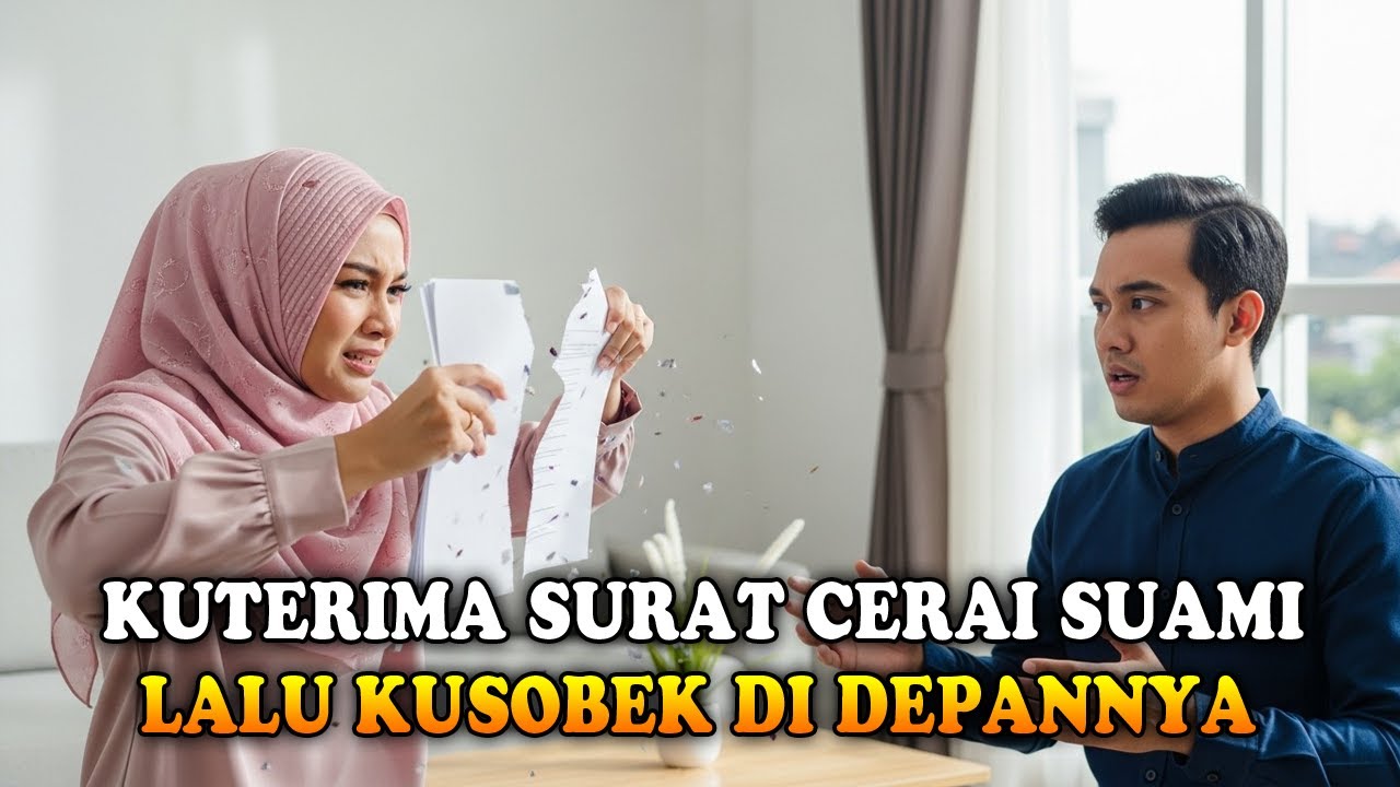 SURAT CERAI KUTERIMA DARI SUAMI LALU KUSOBEK DI DEPANNYA