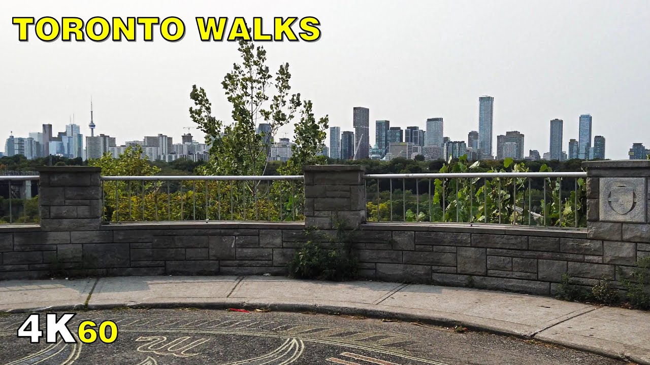 Toronto Walk to the Chester Hill Lookout (Narrated) on Sept 16, 2020 [4K]