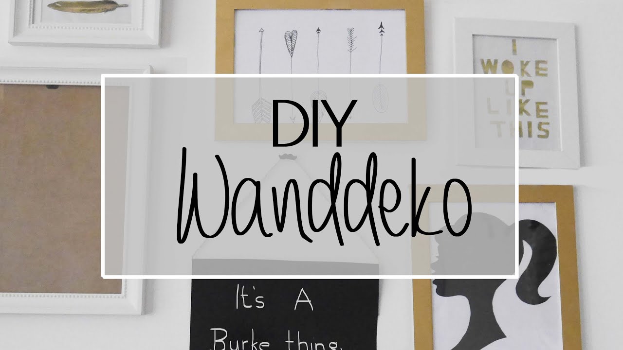 DIY I Wanddekoration in Gold