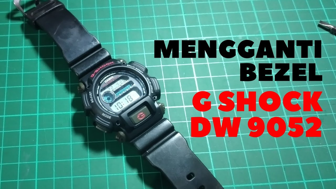 Mudaaaah...!!! cara mengganti bezel G-Shock DW 9052, replacement bezel G-Shock DW-9052.. #DW-9052