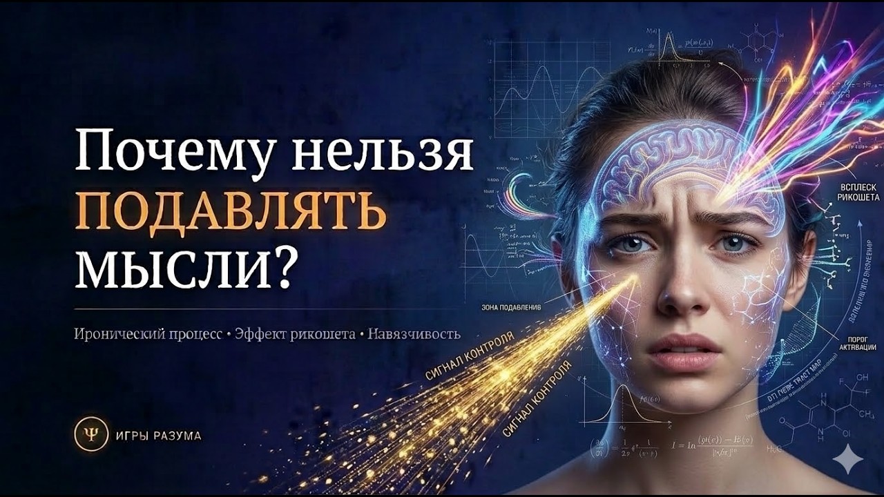 «Не думай об этом» — и думаешь сильнее | Парадокс самоконтроля