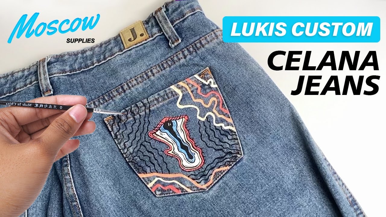 Cara Lukis Celana Jeans!