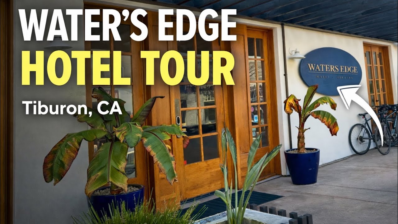 Waters Edge Hotel Room Tour | Waterfront Stay in Tiburon, California 🌊