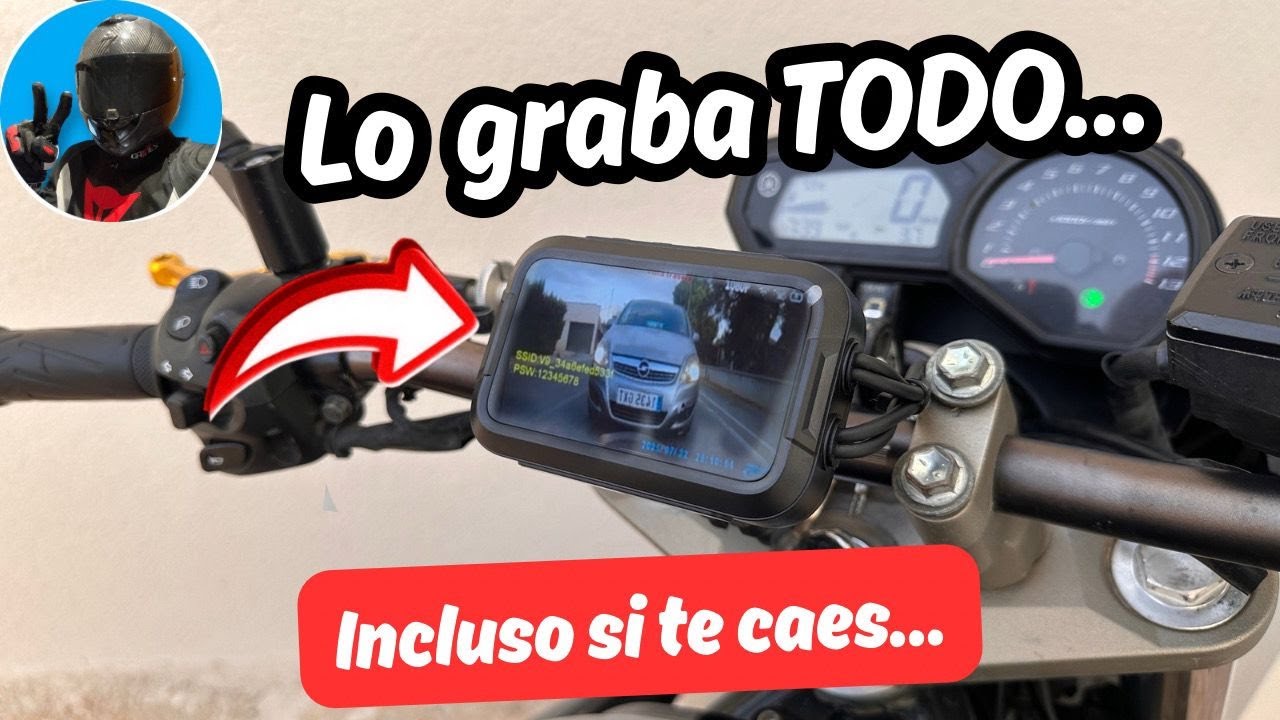 😱 Esta Dashcam de AliExpress para moto graba mejor de lo que esperaba