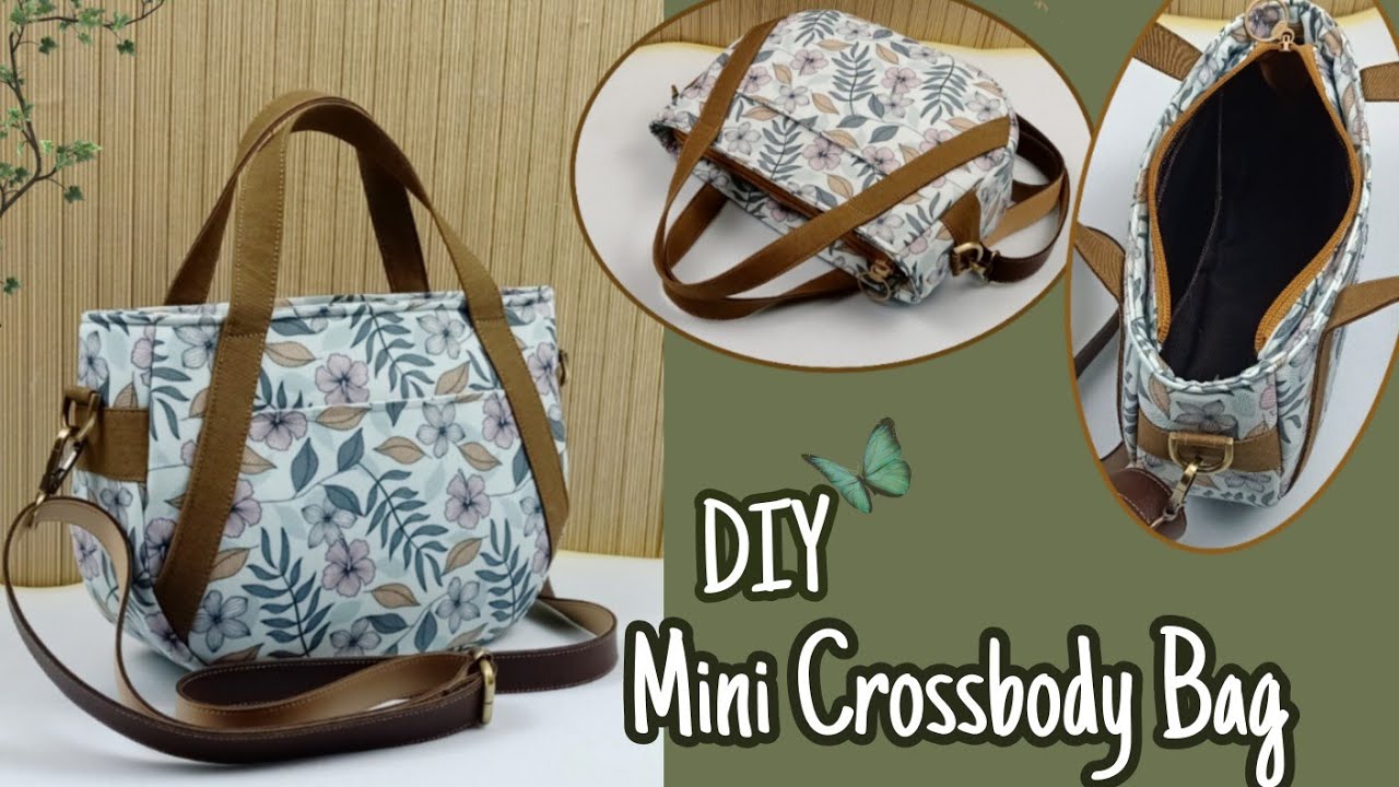 DIY Cara Membuat Tas/Mini Crossbody Bag Tutorial & Pattern