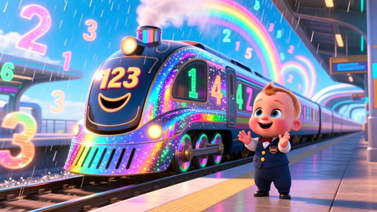 Learning 123 Train 🚆🔢 | Fun Counting Train Song for Kids | Preschool Educational Video