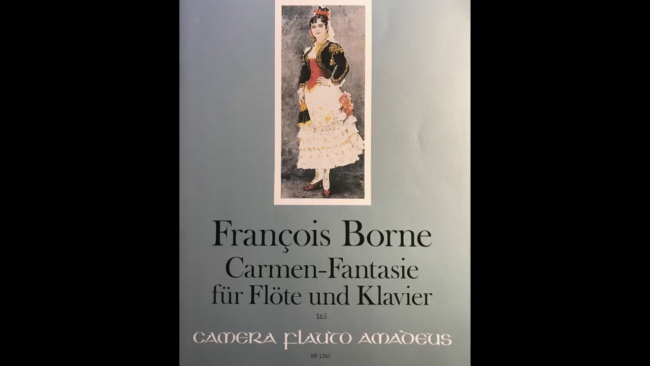 Carmen Fantasie for Flauta by Borne - Piano accompaniment - (Piano part)