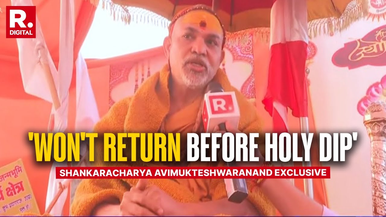 Shankaracharya Avimukteshwaranand Says Won't Return Before Holy Dip In Sangam Amid Huge Row