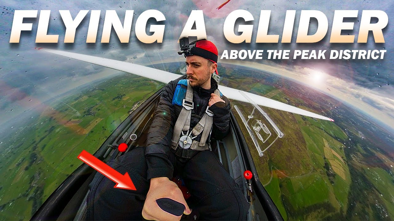 FLYING A GLIDER in the PEAK DISTRICT NATIONAL PARK (Camphill Derbyshire)