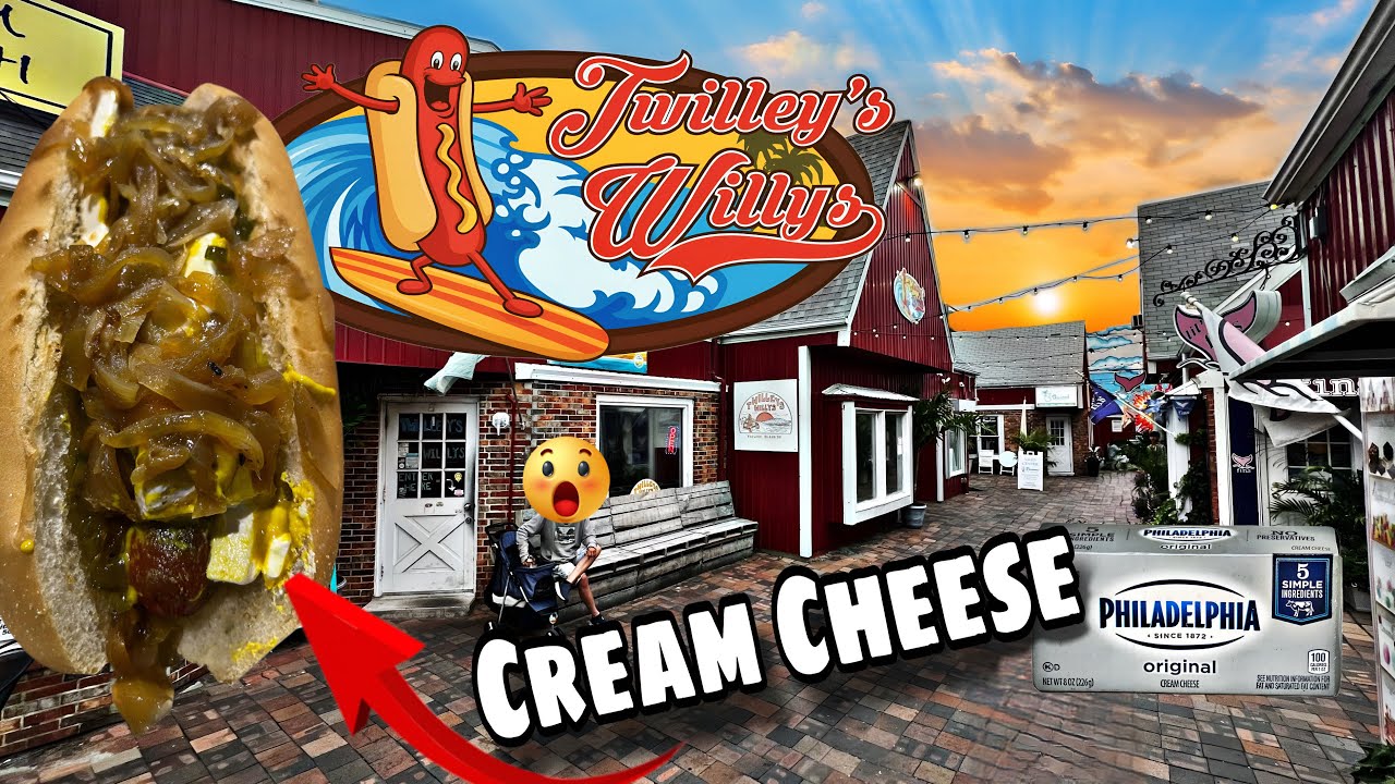 Cream Cheese Hot Dog?! Crab Drenched Fries @ Twilley’s Willys Fenwick Island, DE