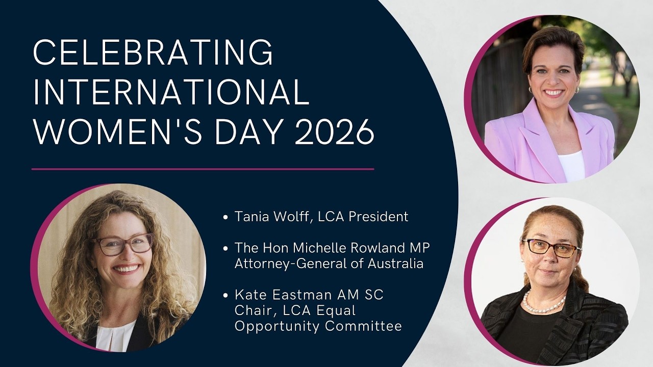 Law Council of Australia celebrates International Women's Day 2026