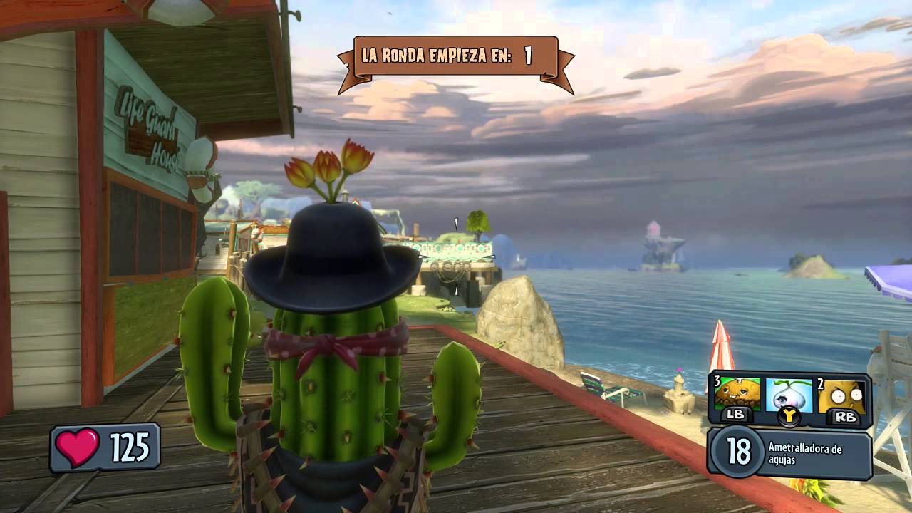 PvZ Garden Warfare | Mi primera Partida con el Cactus bandido