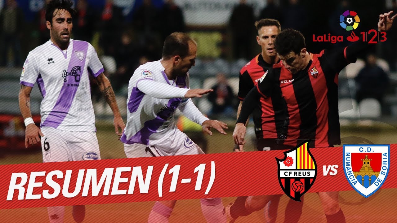 Resumen de CF Reus vs CD Numancia (1-1)
