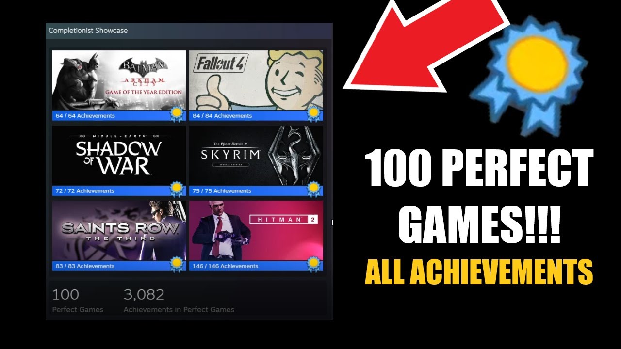 Мои 100 ИДЕАЛЬНЫХ ИГР В STEAM (100% ВСЕ ДОСТИЖЕНИЯ)