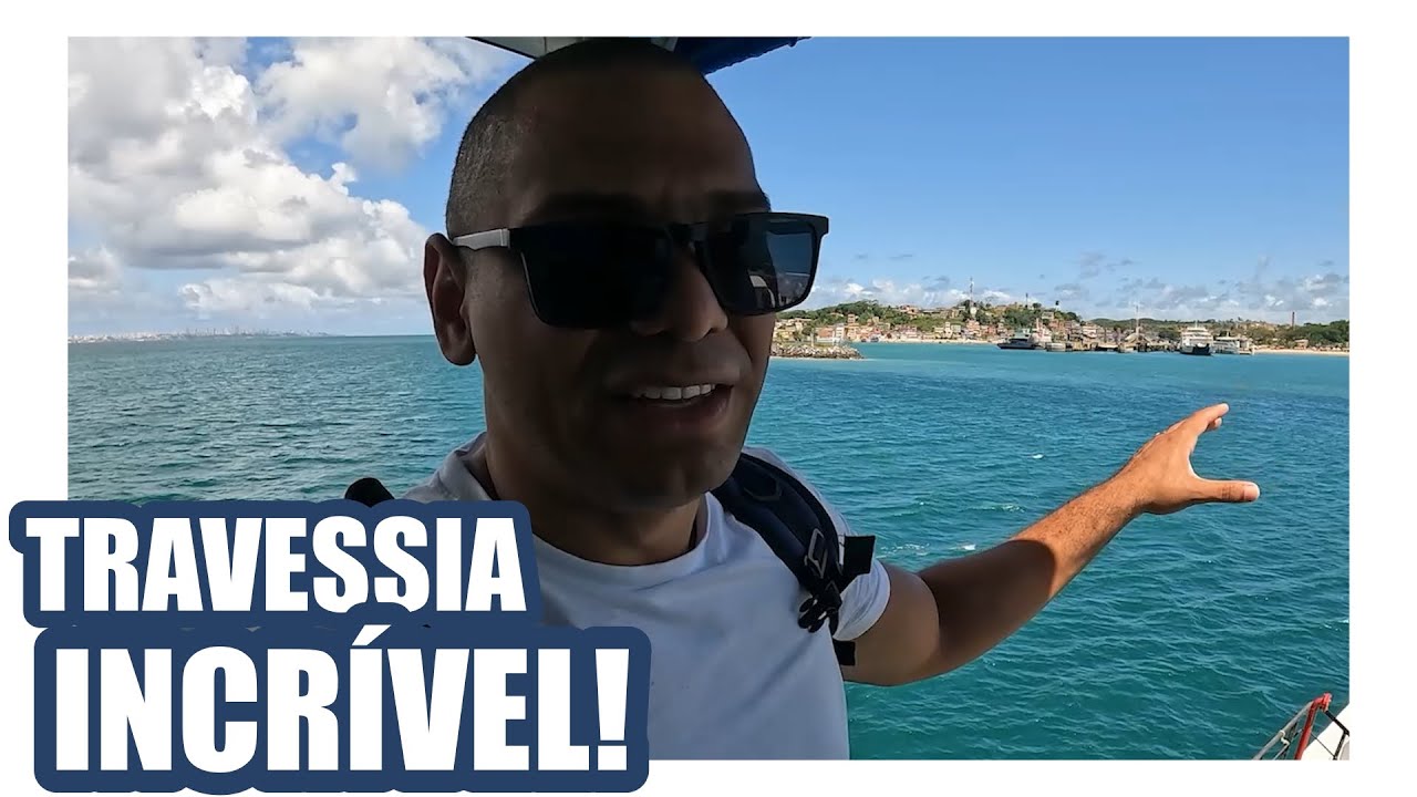 A Travessia MAIS LINDA da Bahia! Esse é o FERRY BOAT DE SALVADOR até BOM DESPACHO | EP #133