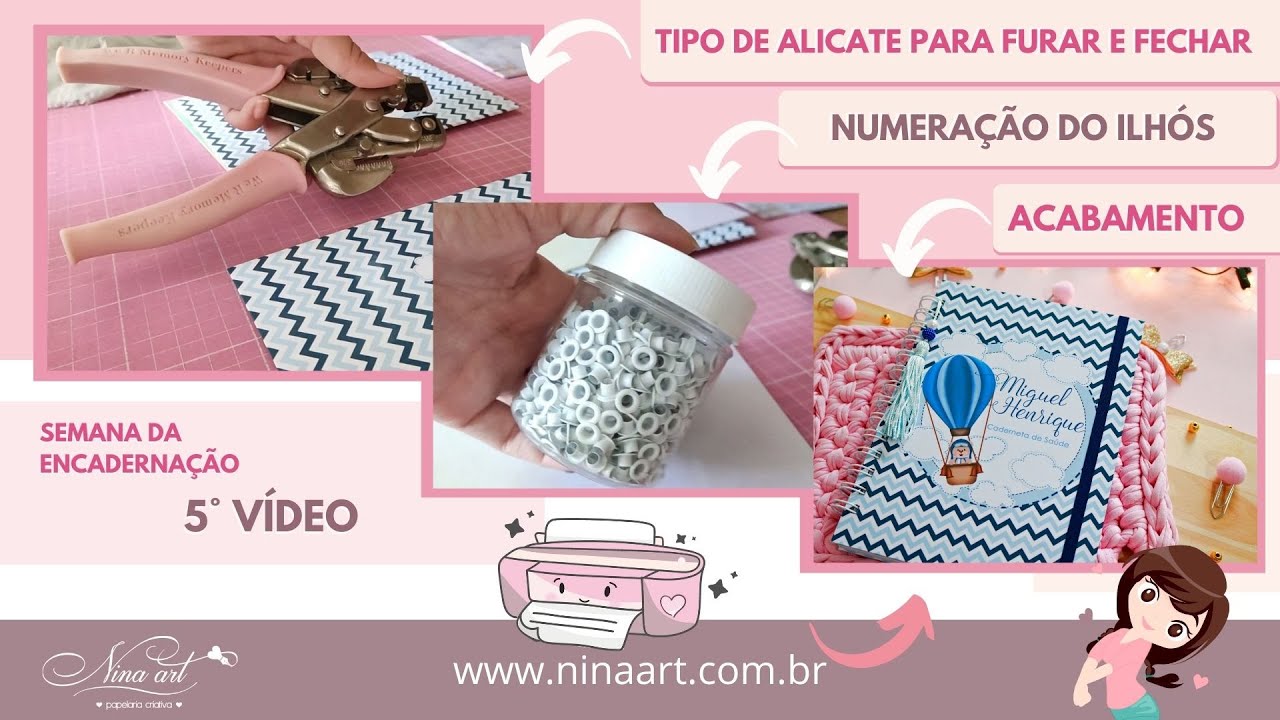 ENCADERNAÇÃO COMO COLOCAR ILHÓS E ELÁSTICO EM CADERNETAS E OUTROS PRODUTOS | PASSO A PASSO COMPLETO