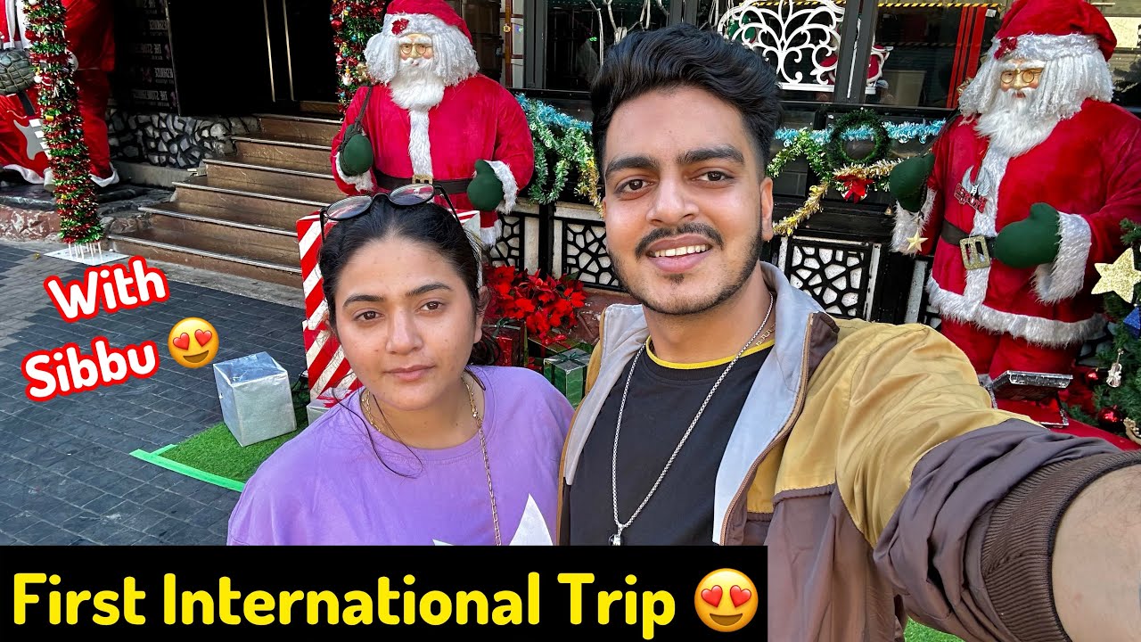 First International Trip with Sibbu 😍❤️