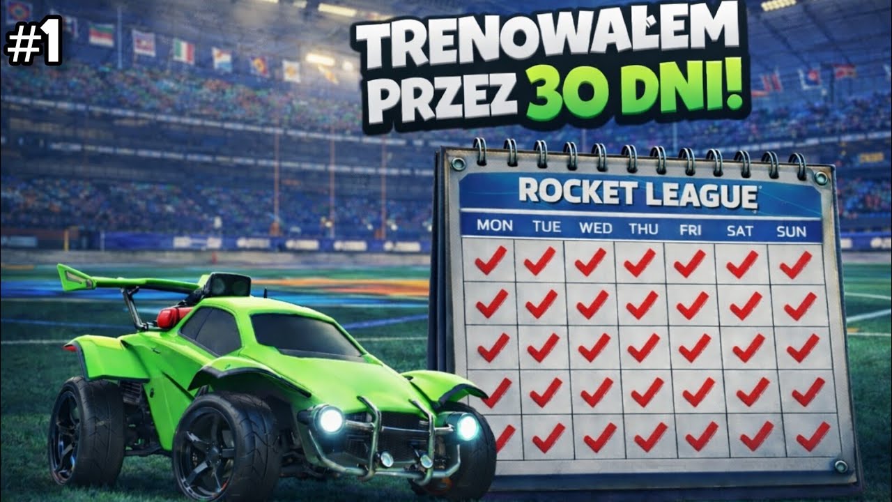 TRENOWAŁEM PRZEZ 30 DNI! 💪 (cz. 1) #rl #rocketleague 