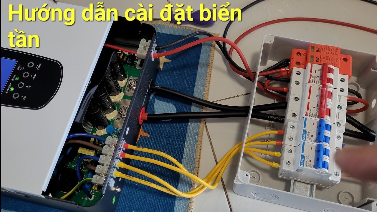 Hướng dẫn đấu nối biến tần năng lượng mặt trời rõ ràng từng chi tiết