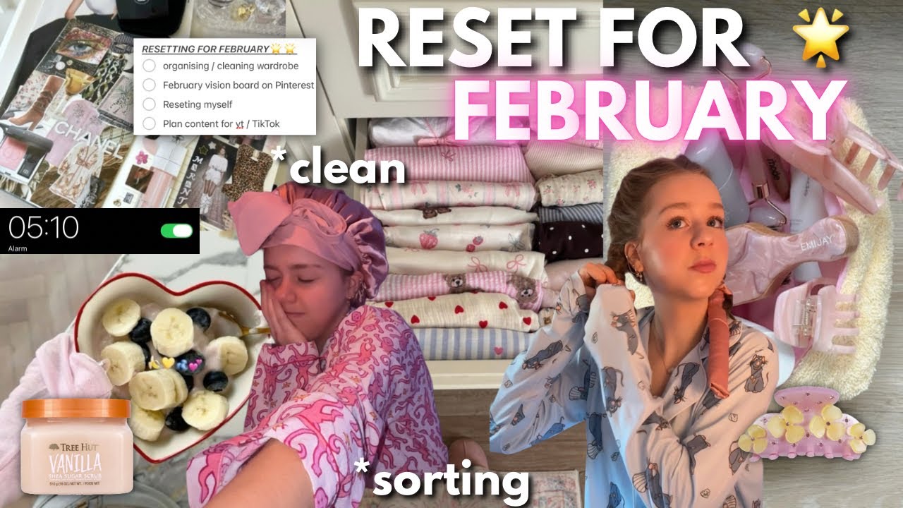 Подготовка к февралю... *Сортировка, уборка и уход за собой* 🫧🪽🎀