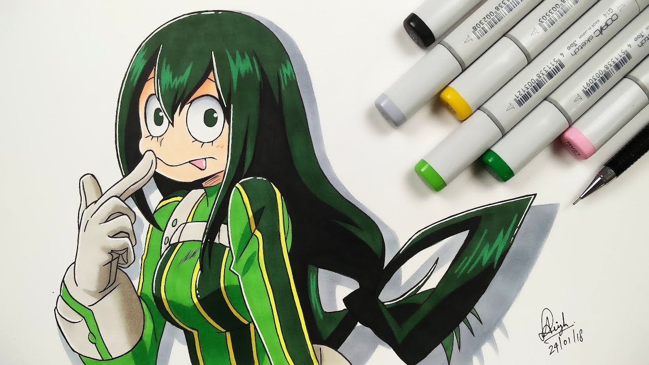 Drawing Froppy (Tsuyu Asui) - Boku No Hero Academia