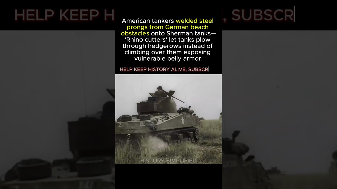 Tanks Got BLADES to Cut Hedgerows &mdash; Normandy Was Bestiary || WW2 #shorts #ww2